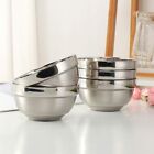 6.25" Stainless Steel Bowls 21 oz Double-walled Insulated Soup Bowls Pack Of 5