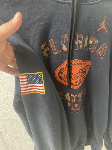 Nike JORDON Florida Gators Mens S. Black Camo Veterans Day Long Sleeve Hoodie - 第 4/10 張圖片
