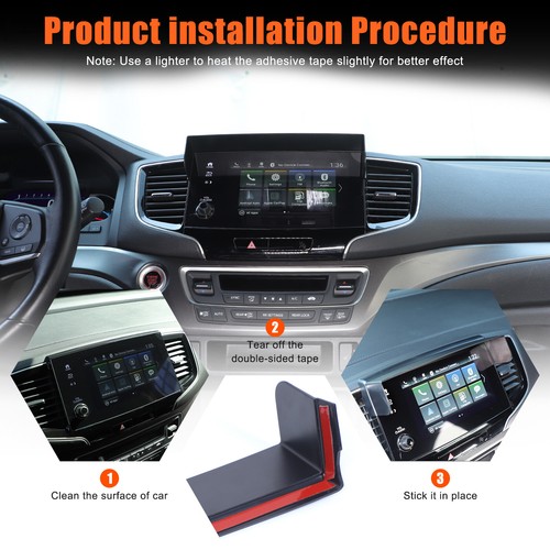 ABS Car Navigation Screen Display Anti Glare Cover Trim For Honda Pilot 2016-22 - Picture 14 of 24