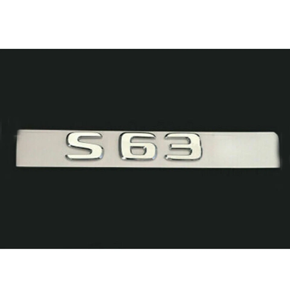 Car Chrome Briefe Emblem Aufkleber Für Mercedes Benz S63 AMG V8 4MATIC BITURBO+ - Bild 3 von 4