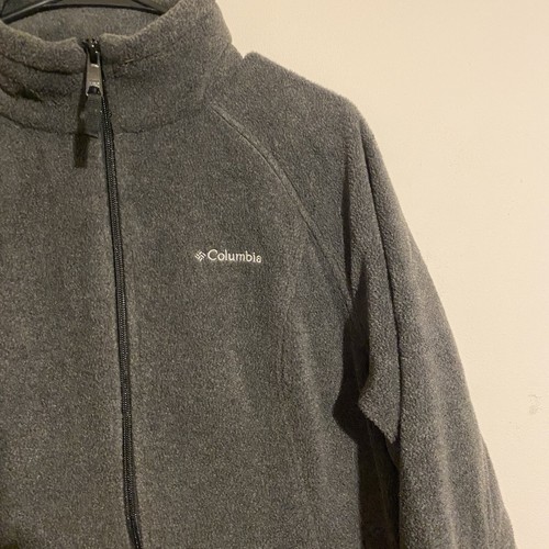 Columbia Womens Fleece Jacket Grey Large Benton Springs Full Zip Coat - Picture 3 of 8