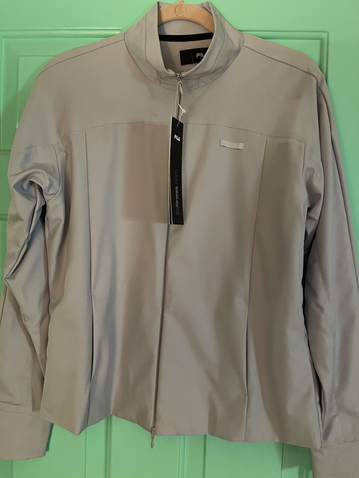 Giacca Fila Fitness Light Lavanda Scuba Zip Taglia Large Nuova con etichette
