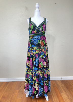 knee length dresses for ladies Mystic Blue Multi / L