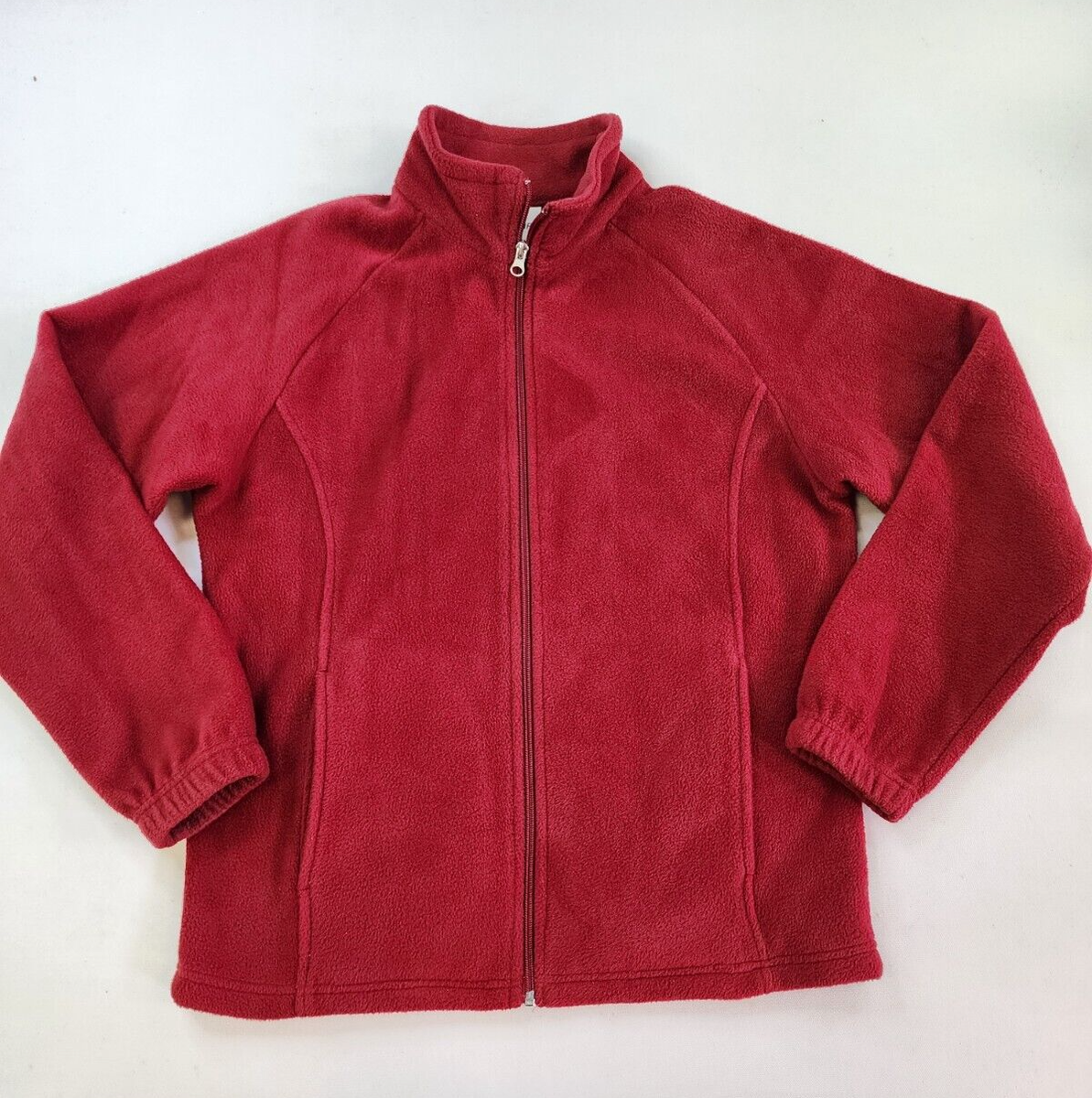 Blair Jacket Women Small Red Full Zip Fleece Pockets Soft Sweater