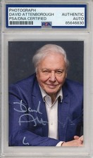 DAVID ATTENBOROUGH SIGNED PHOTO PSA DNA COA Authentic AUTO Life On Earth BBC