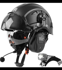 GREEN DEVIL Bluetooth Hard Hat Safety Helmet w/ Visor & LED Light 7 in 1