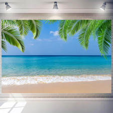 Summer Decoration Backdrop 7x5 ft Tropical Beach Scene Background Hawaii Ocean S