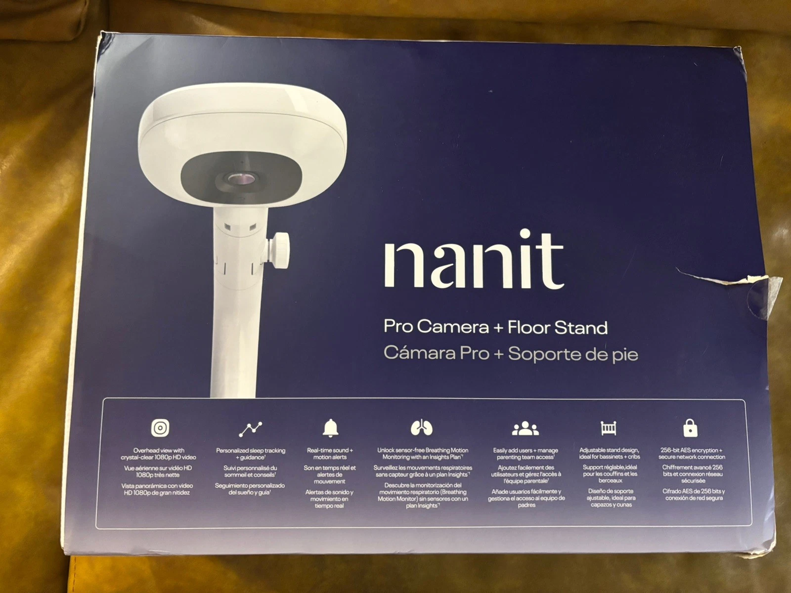 Nanit Pro Smart Baby Monitor with Floor Stand White N303NW