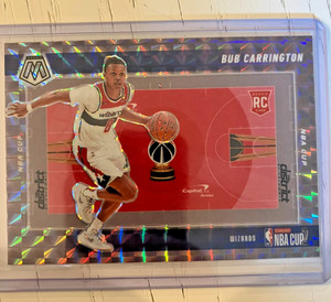 2024-25 Panini Mosaic BUB CARRINGTON #3 NBA Cup SP RC ROOKIE WIZARDS
