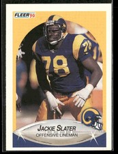1990 Fleer Jackie Slater #45 Los Angeles Rams