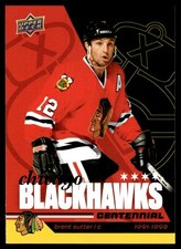 2025-26 UD Chicago Blackhawks Centennial Yellow Brent Sutter #27