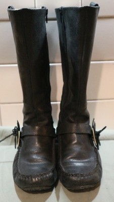 Kickers Stiefel Gr. 37 schwarz Echtleder - rauhes Glattleder - nichts kaputt