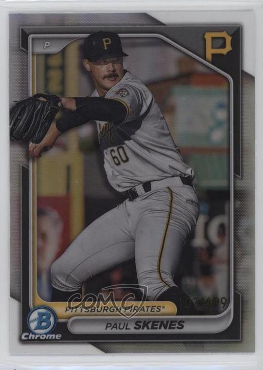 2024 Bowman Chrome Prospects Refractor /499 Paul Skenes #BCP-125 0w27