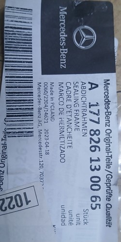 MERCEDES A W177 GUARNIZIONE FANALE ANTERIORE GASKET LIGHT A1778261300 - Picture 7 of 10