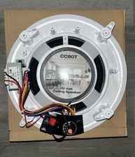 1-Rockville CC80T White 8" Commercial 70v Ceiling Speakers White