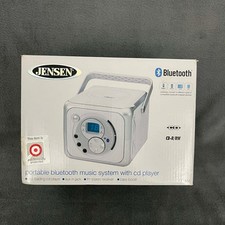 Jensen CD-555 Portable Bluetooth CD Player FM Radio Boombox Open Box