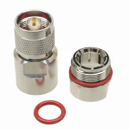 N Connector For Andrew Heliax Clamp 1/2" Corrugated Copper Standard Accessory - Zdjęcie 2 z 4