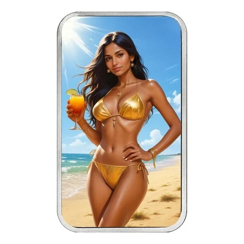 Bullion Baddies Solar Sienna Perfect Pair Sun & Moon Series Limited Silver