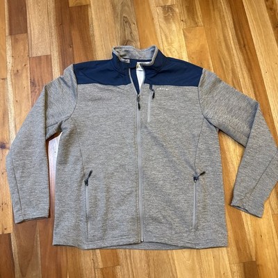Orvis Bonded Mesh Full Zip Jacket Fleece Lined Blue Gray $98 Retail Men s XL