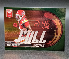 2025 Donruss Elite Full Throttle Green #11 Xavier Worthy Kansas City Chiefs