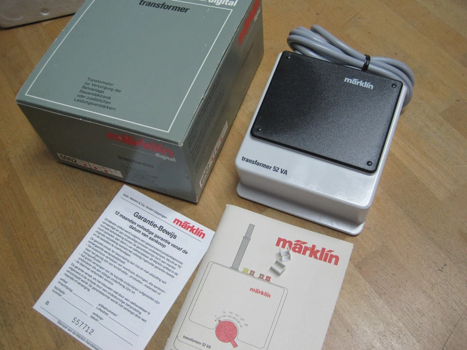 Märklin 6002 transformer mit der OVP + Anleitung nicht  benützt