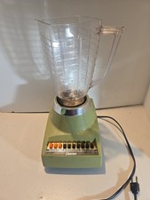 Vintage Oster Osterizer Galaxie Cycle Blend 10 Speed Blender Avacado Green 1970s