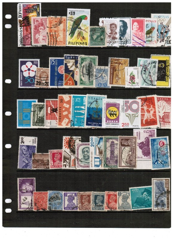 373 Asia/Middle East stamps mostly all diff.  Featuring Thailand