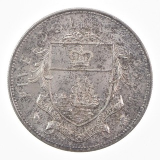 SILVER WORLD COIN 1966 Bahamas Islands 5 Dollars World Silver Coin 400