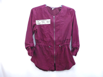 Maurices Anorak Jacket Womens M Full Zip Lightweight Waist Adjustment Relaxed