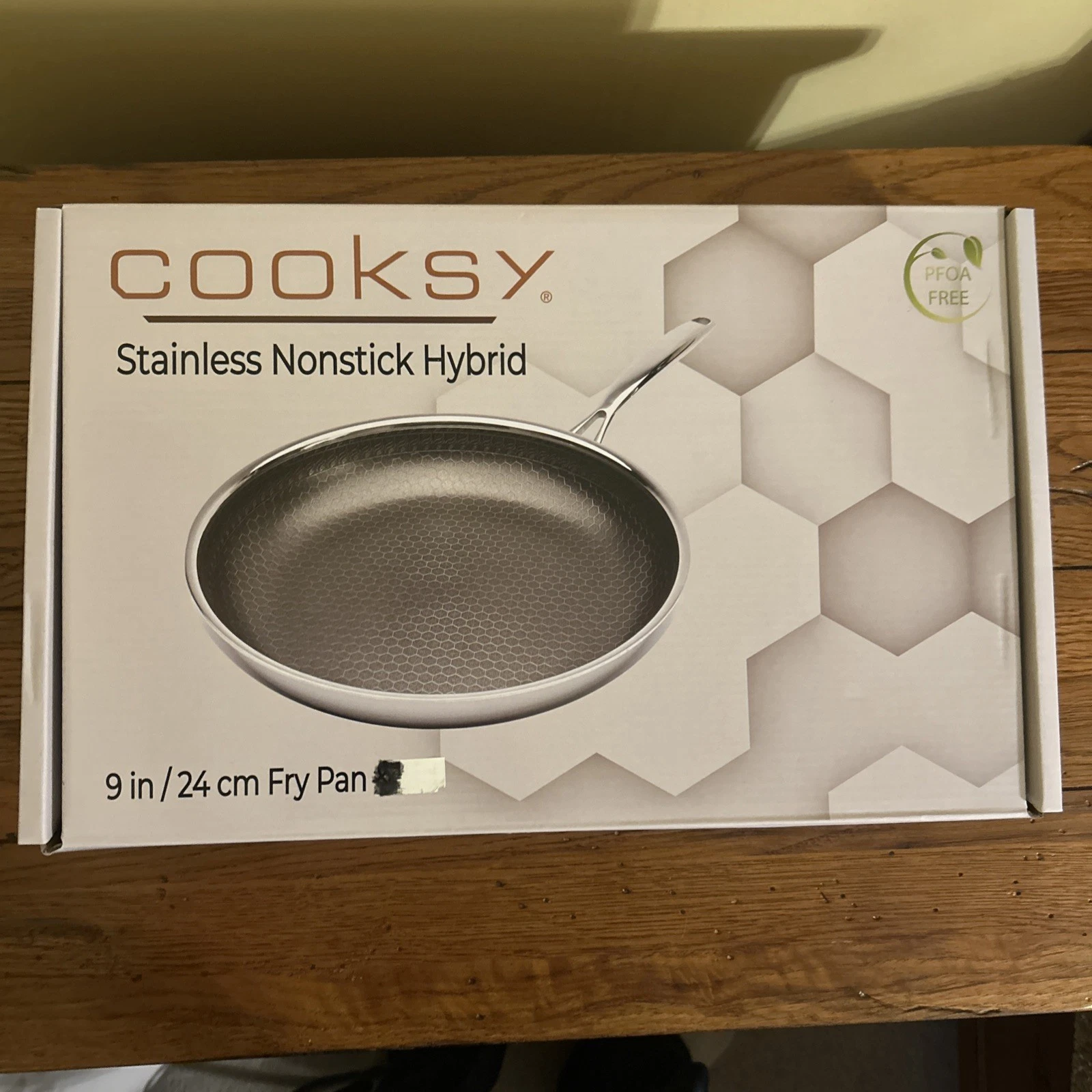 Cooksy 9 Inch Stainless Nonstick Hybrid Fry Pan No Lid New Sealed In Box