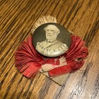 VINTAGE 1860'S CONFEDERATE GENERAL ROBERT E LEE CIVIL WAR PHOTO PIN WITH RIBBON — photo 2