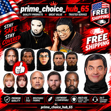 Realistic 3D Face for Men Women Cosplay Mask Full Face Hip Hop Balaclava Hood Ha