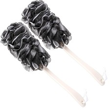 Back Scrubber Shower Loofah Long Handle Bath Body Brush Soft Nylon Mesh Sponge
