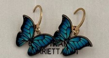 Colorful Butterfly Dangle Earrings Zinc Alloy F