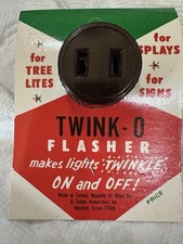TWINK-O ADAPTER CHRISTMAS🎄 TREE Twinkle LIGHT FLASHER BLINKING 15-100W 120V NOS