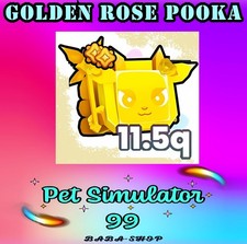 Golden Rose Pooka - Christmas Update - Pet Simulator 99 - PS99 Sim - Fastest