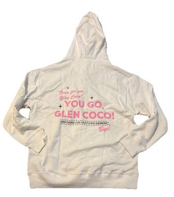 American eagle Mean Girls Zip Up Hoodie medium White Glen Coco NWT
