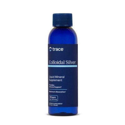 TRACE COLLOIDAL SILVER LIQUID MINERFAL SUPPLEMENT 4 OZ 12/2027 NEW