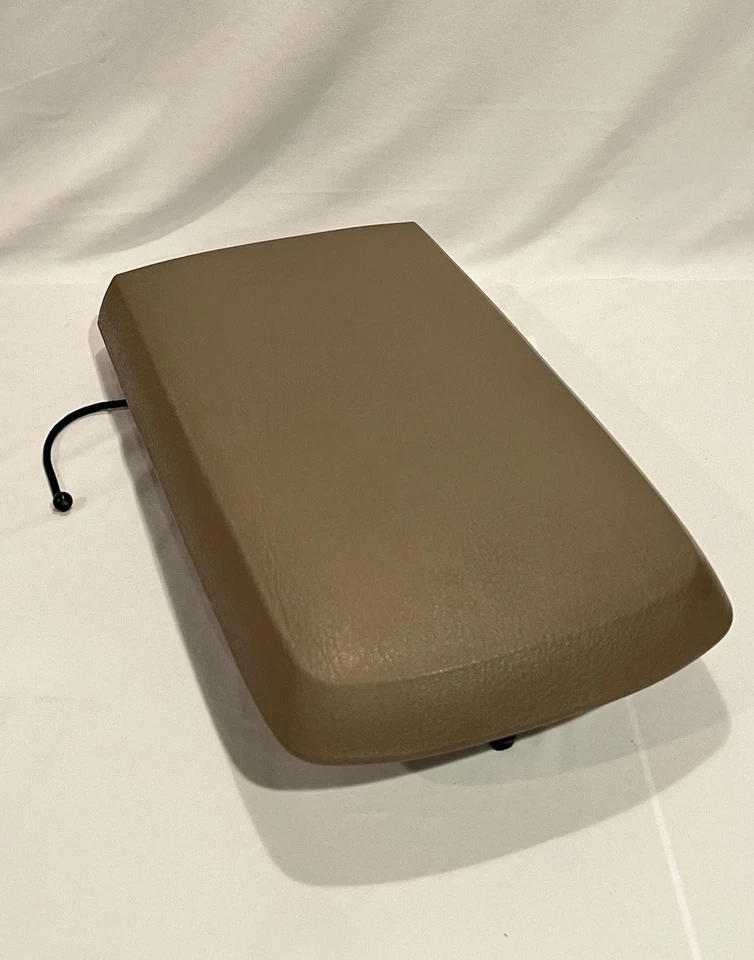 Ford Explorer 2002-2005 consola central reposabrazos tapa cubierta vinilo topo/marrón OEM✅ Foto 2 de 4