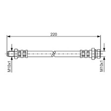 2x Bremsschlauch hinten für Alfa Romeo 147 937 | 24538010