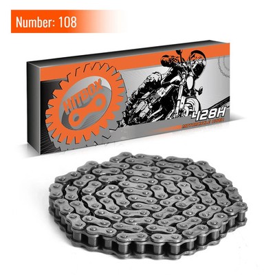Reliable Hitbox 428H Chain Motorcycle Use - 108 Links Long-lasting High Quality