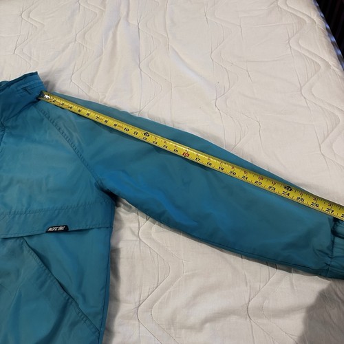 VTG Pacific Trail Jacket Men's Size Large Hooded Teal Blue Running Windbreaker - Picture 7 of 17
