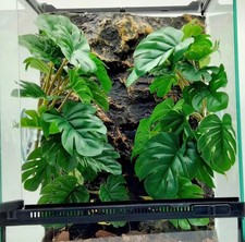 Reptile Plants for Terrarium Decor Amphibian Habitat Decor Snake Tank Accesso...