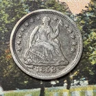 1853 Seated Liberty Half Dime — photo from another recent sale