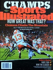 Hunter Renfrow - Clemson Tigers - Autographed Sports Illustrated - 1/16/17