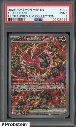 2025 Pokemon MEP EN Ultra Premium UPC #024 Oricorio ex PSA 9 MINT