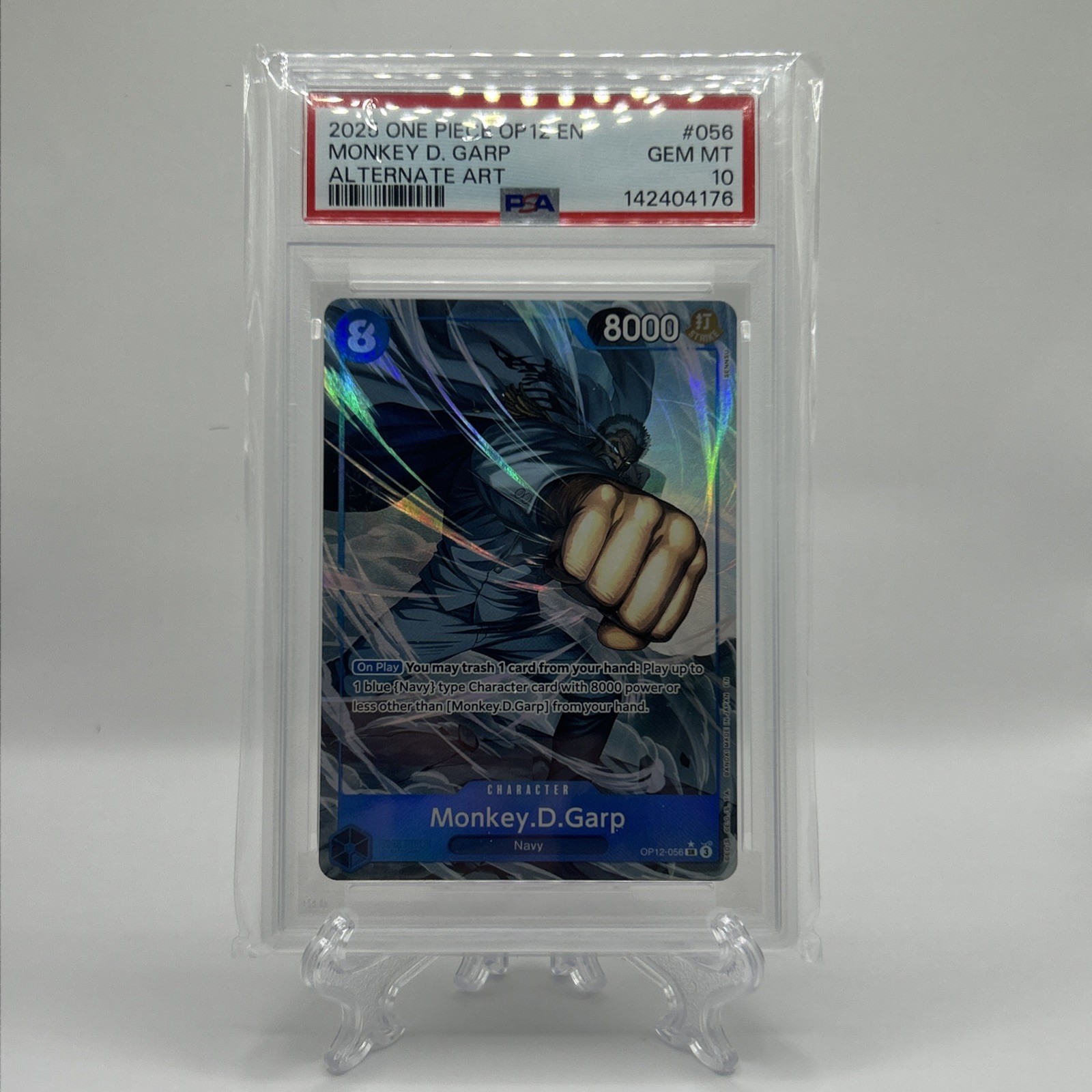 Monkey D. Garp Alternate Art PSA GEM MINT 10 One Piece OP 12