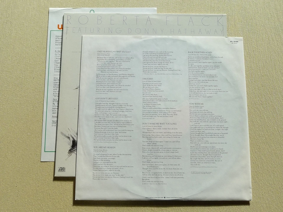 Roberta Flack Featuring Donny Hathaway  (Promotion Copy + Promo-Sheet, Unplayed) - Bild 4 von 4