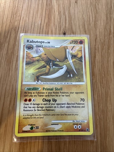 Pokémon TCG Majestic Dawn Holo Rare Kabutops Card 6/100 2008 Edition