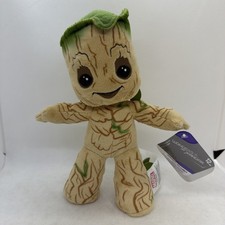 Marvel Wonders of Xandar Guardians Baby Groot Disney Standing Posable Plush 10  